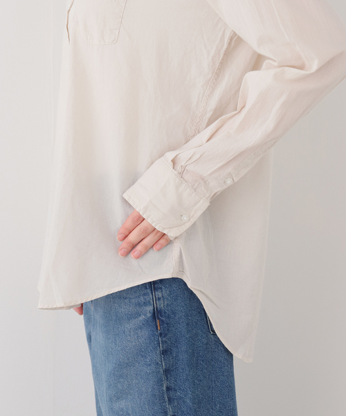 Frank&Eileen(フランクアンドアイリーン)の「Frank&Eileen/フランク&アイリーン cotton viole シャツ(シャツ/ブラウス・レディース・ベージュ・SMALL)」の5枚目の写真