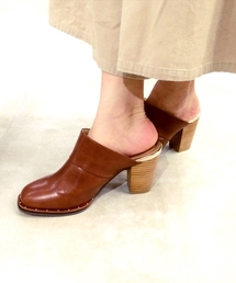 LE TALON | GRISE 8CMスタッズサボミュール◆(サンダル)