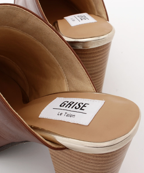 LE TALON(ルタロン)の「GRISE 8CMスタッズサボミュール◆(サンダル・レディース・ブラック/アイボリー/キャメル・36/37/35/37.5)」の15枚目の写真