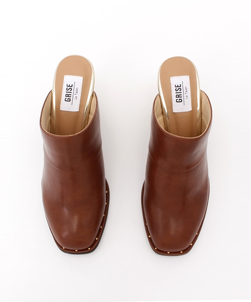 LE TALON(ルタロン)の「GRISE 8CMスタッズサボミュール◆(サンダル・レディース・ブラック/アイボリー/キャメル・36/37/35/37.5)」の18枚目の写真