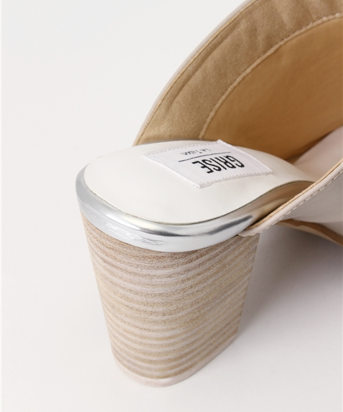 LE TALON(ルタロン)の「GRISE 8CMスタッズサボミュール◆(サンダル・レディース・ブラック/アイボリー/キャメル・36/37/35/37.5)」の9枚目の写真