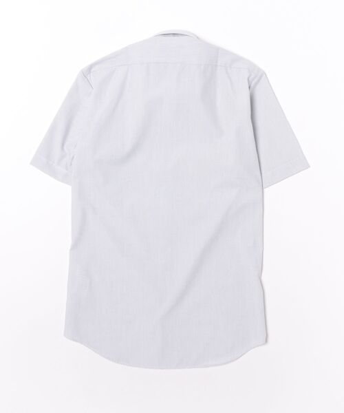 TAKA-Q(タカキュー)の「ワイシャツ メンズ ノンアイロン 綿混 レギュラーカラー 半袖 ビジネス ドレス NEWスタンダードフィット(ビジネスシャツ・メンズ・ホワイト×ブラック・MEDIUM/LARGE/X-LARGE/3L/S)」の3枚目の写真