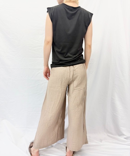 Alite cloth(アリーテクロス)の「スカーフベルト付きワイドパンツ(その他パンツ・レディース・ベージュ/ブラック/ホワイト・FREE)」の11枚目の写真