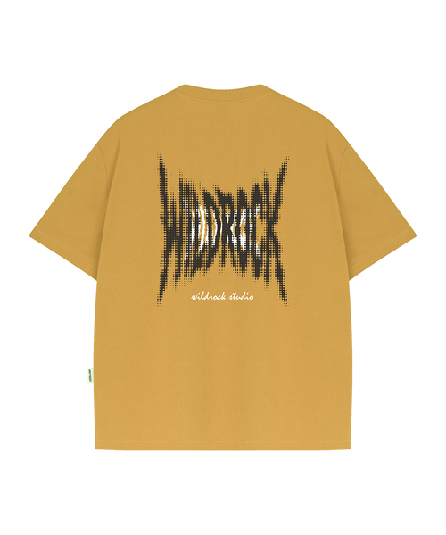 WILDROCK(ワイルドロック)の「スパイクハーフトーン クールコットン オーバーサイズ 半袖Tシャツ(Tシャツ/カットソー・メンズ・ホワイト/スカイブルー/ブラック/ピンク/イエロー/ブルー/チャコール・SMALL/MEDIUM/LARGE)」の6枚目の写真