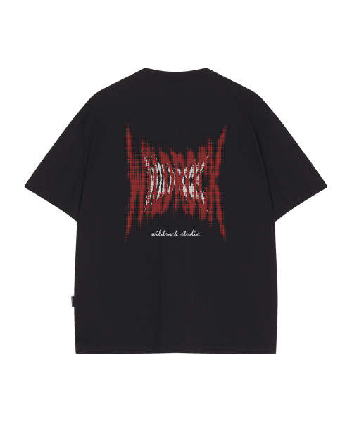 WILDROCK(ワイルドロック)の「スパイクハーフトーン クールコットン オーバーサイズ 半袖Tシャツ(Tシャツ/カットソー・メンズ・ホワイト/スカイブルー/ブラック/ピンク/イエロー/ブルー/チャコール・SMALL/MEDIUM/LARGE)」の8枚目の写真
