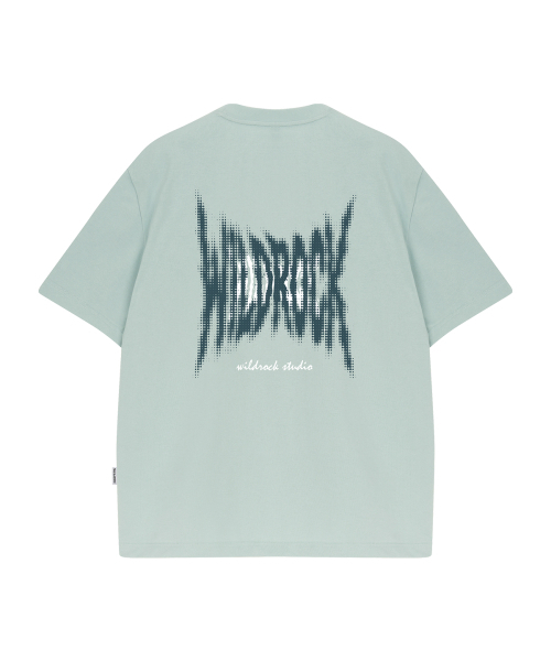 WILDROCK(ワイルドロック)の「スパイクハーフトーン クールコットン オーバーサイズ 半袖Tシャツ(Tシャツ/カットソー・メンズ・ホワイト/スカイブルー/ブラック/ピンク/イエロー/ブルー/チャコール・SMALL/MEDIUM/LARGE)」の10枚目の写真