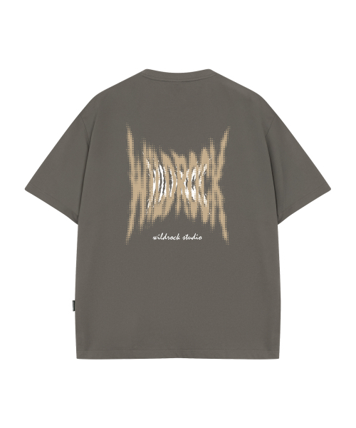 WILDROCK(ワイルドロック)の「スパイクハーフトーン クールコットン オーバーサイズ 半袖Tシャツ(Tシャツ/カットソー・メンズ・ホワイト/スカイブルー/ブラック/ピンク/イエロー/ブルー/チャコール・SMALL/MEDIUM/LARGE)」の12枚目の写真