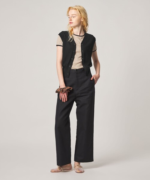 Steven Alan(スティーブンアラン)の「<Steven Alan>スクエア ジャガード ベスト(ニット/セーター・レディース・レッド/ブラック/ベージュ/オフホワイト・FREE)」の10枚目の写真