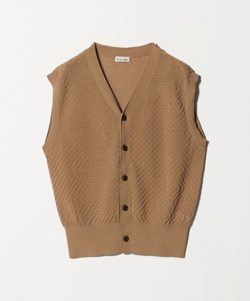 Steven Alan(スティーブンアラン)の「<Steven Alan>スクエア ジャガード ベスト(ニット/セーター・レディース・レッド/ブラック/ベージュ/オフホワイト・FREE)」の18枚目の写真