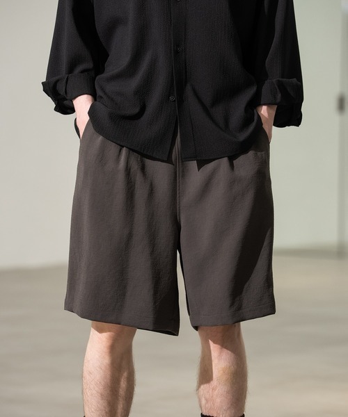 CITY TOKYO(シティトウキョウ)の「【CITY TOKYO】Multi-flex ワイドショーツ(その他パンツ・メンズ・ダークブラウン/ブラック・2/1)」の2枚目の写真