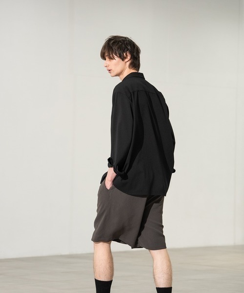 CITY TOKYO(シティトウキョウ)の「【CITY TOKYO】Multi-flex ワイドショーツ(その他パンツ・メンズ・ダークブラウン/ブラック・2/1)」の3枚目の写真