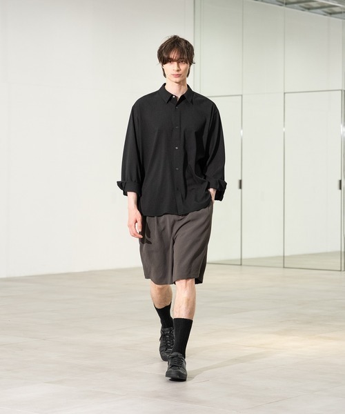 CITY TOKYO(シティトウキョウ)の「【CITY TOKYO】Multi-flex ワイドショーツ(その他パンツ・メンズ・ダークブラウン/ブラック・2/1)」の4枚目の写真