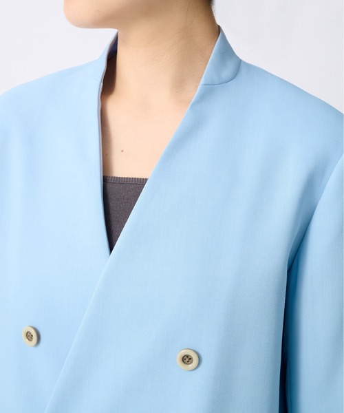 UJOH（ウジョー）の「【UJOH/ウジョー】6BW Half Sleeve JKT/ハーフスリーブジャケット（テーラードジャケット・レディース・オレンジ・2）」の16枚目の写真