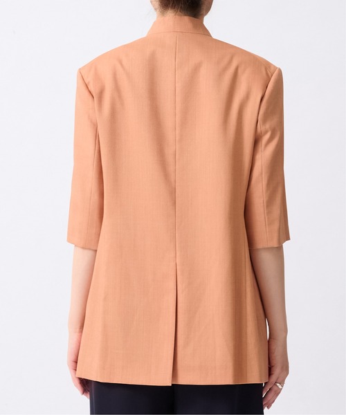 UJOH（ウジョー）の「【UJOH/ウジョー】6BW Half Sleeve JKT/ハーフスリーブジャケット（テーラードジャケット・レディース・オレンジ・2）」の8枚目の写真