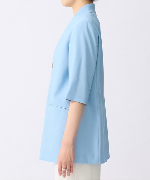UJOH（ウジョー）の「【UJOH/ウジョー】6BW Half Sleeve JKT/ハーフスリーブジャケット（テーラードジャケット・レディース・オレンジ・2）」の2枚目の写真