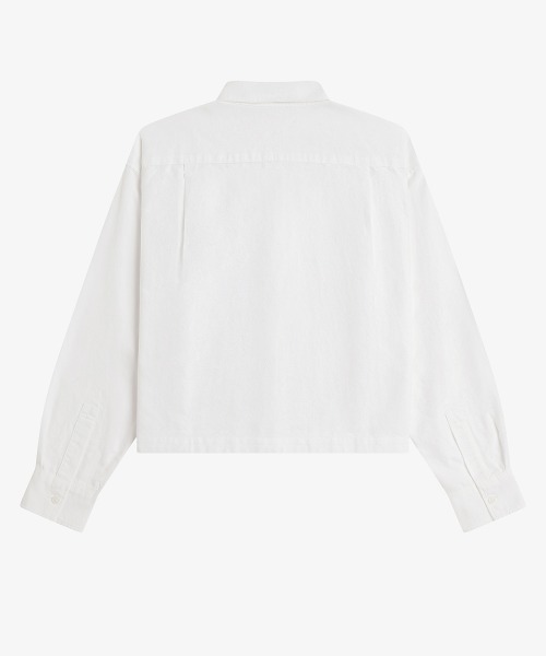 FRED PERRY（フレッドペリー）の「Embroidered Placket Shirt／刺繍プラケットシャツ（シャツ/ブラウス・レディース・ホワイト・10）」の6枚目の写真