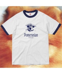 AKISHIKA design（アキシカデザイン）の「POMERANIAN RINGER T-SHIRT（Tシャツ/カットソー）」