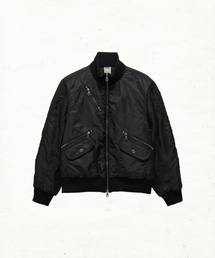 DANDEL（ダンデル）の「DD cropped studded MA-1 jacket (BLACK)（ブルゾン）」