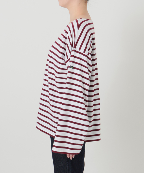 Le Minor(ルミノア)の「《追加》LE MINOR/ルミノア SLOBE別注 ビッグボーダロンTEE(Tシャツ/カットソー・レディース・ボルドー/ピンク/ブラウン・FREE)」の20枚目の写真