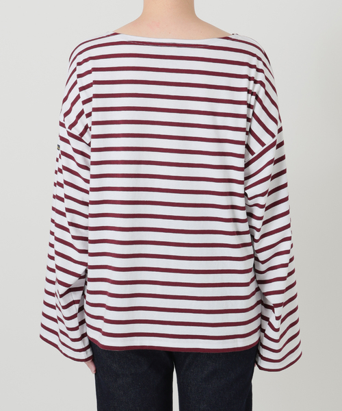 Le Minor(ルミノア)の「《追加》LE MINOR/ルミノア SLOBE別注 ビッグボーダロンTEE(Tシャツ/カットソー・レディース・ボルドー/ピンク/ブラウン・FREE)」の22枚目の写真