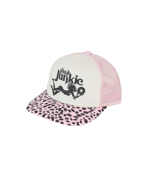 HYSTERIC GLAMOUR(ヒステリックグラマー)の「VINYL JUNKIE メッシュキャップ(キャップ・メンズ・ピンク/ブラウン/ブラック・FREE)」の1枚目の写真
