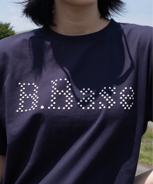 BROKEN BASE（ブロークンベース）の「B.Base puff dot Tee / B.Base パフドットTee（Tシャツ/カットソー・メンズ・ネイビー/カーキ/ブラック・MEDIUM/SMALL/LARGE）」の13枚目の写真