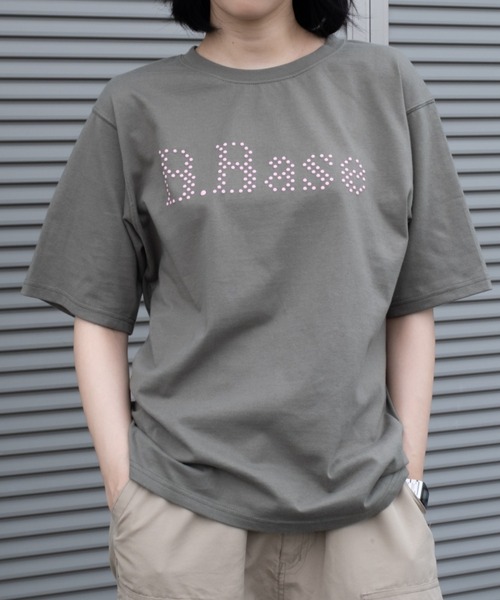 BROKEN BASE（ブロークンベース）の「B.Base puff dot Tee / B.Base パフドットTee（Tシャツ/カットソー・メンズ・ネイビー/カーキ/ブラック・MEDIUM/SMALL/LARGE）」の21枚目の写真