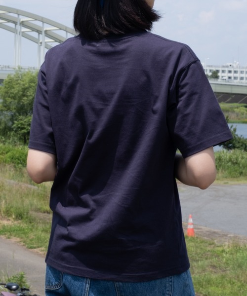 BROKEN BASE（ブロークンベース）の「B.Base puff dot Tee / B.Base パフドットTee（Tシャツ/カットソー・メンズ・ネイビー/カーキ/ブラック・MEDIUM/SMALL/LARGE）」の12枚目の写真