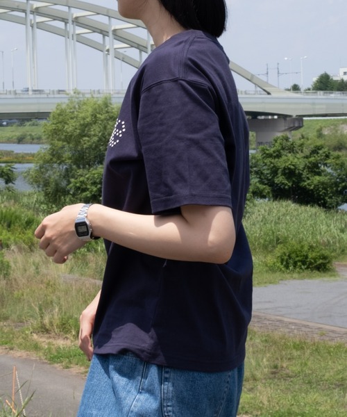 BROKEN BASE（ブロークンベース）の「B.Base puff dot Tee / B.Base パフドットTee（Tシャツ/カットソー・メンズ・ネイビー/カーキ/ブラック・MEDIUM/SMALL/LARGE）」の11枚目の写真