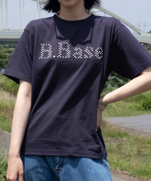 BROKEN BASE（ブロークンベース）の「B.Base puff dot Tee / B.Base パフドットTee（Tシャツ/カットソー・メンズ・ネイビー/カーキ/ブラック・MEDIUM/SMALL/LARGE）」の10枚目の写真