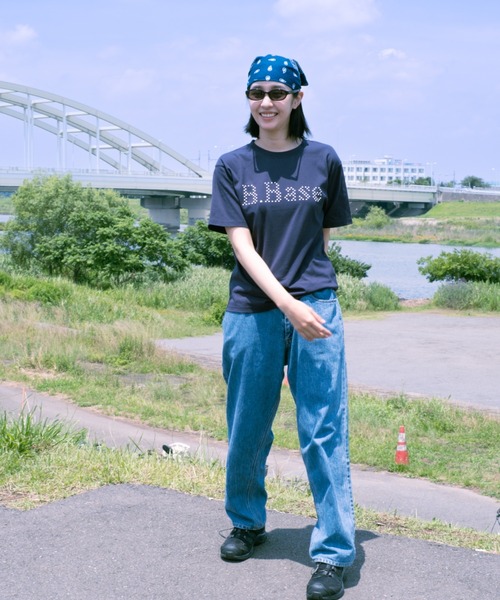 BROKEN BASE（ブロークンベース）の「B.Base puff dot Tee / B.Base パフドットTee（Tシャツ/カットソー・メンズ・ネイビー/カーキ/ブラック・MEDIUM/SMALL/LARGE）」の15枚目の写真
