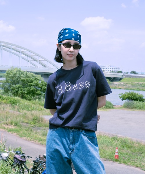 BROKEN BASE（ブロークンベース）の「B.Base puff dot Tee / B.Base パフドットTee（Tシャツ/カットソー・メンズ・ネイビー/カーキ/ブラック・MEDIUM/SMALL/LARGE）」の14枚目の写真