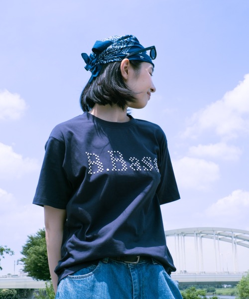 BROKEN BASE（ブロークンベース）の「B.Base puff dot Tee / B.Base パフドットTee（Tシャツ/カットソー・メンズ・ネイビー/カーキ/ブラック・MEDIUM/SMALL/LARGE）」の16枚目の写真