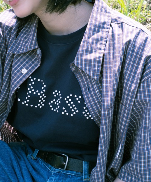BROKEN BASE（ブロークンベース）の「B.Base puff dot Tee / B.Base パフドットTee（Tシャツ/カットソー・メンズ・ネイビー/カーキ/ブラック・MEDIUM/SMALL/LARGE）」の20枚目の写真