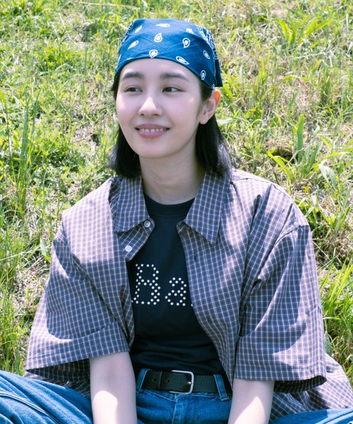 BROKEN BASE（ブロークンベース）の「B.Base puff dot Tee / B.Base パフドットTee（Tシャツ/カットソー・メンズ・ネイビー/カーキ/ブラック・MEDIUM/SMALL/LARGE）」の19枚目の写真