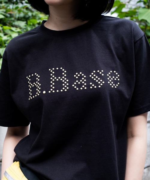 BROKEN BASE（ブロークンベース）の「B.Base puff dot Tee / B.Base パフドットTee（Tシャツ/カットソー・メンズ・ネイビー/カーキ/ブラック・MEDIUM/SMALL/LARGE）」の5枚目の写真