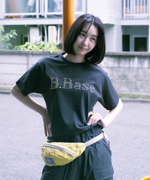 BROKEN BASE（ブロークンベース）の「B.Base puff dot Tee / B.Base パフドットTee（Tシャツ/カットソー・メンズ・ネイビー/カーキ/ブラック・MEDIUM/SMALL/LARGE）」の6枚目の写真