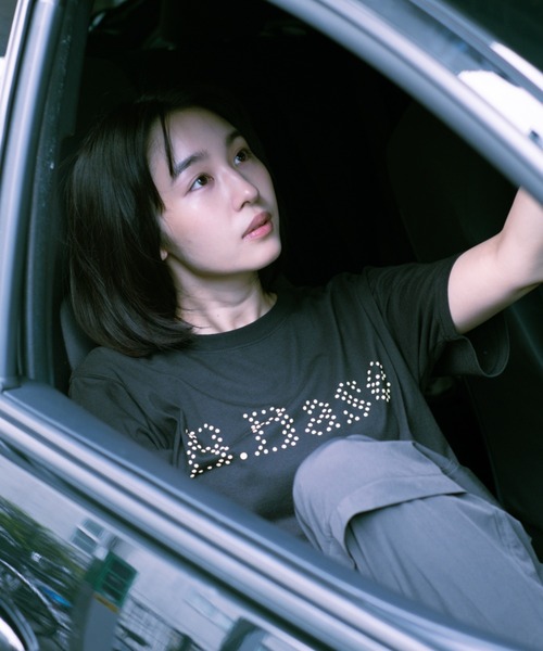 BROKEN BASE（ブロークンベース）の「B.Base puff dot Tee / B.Base パフドットTee（Tシャツ/カットソー・メンズ・ネイビー/カーキ/ブラック・MEDIUM/SMALL/LARGE）」の8枚目の写真