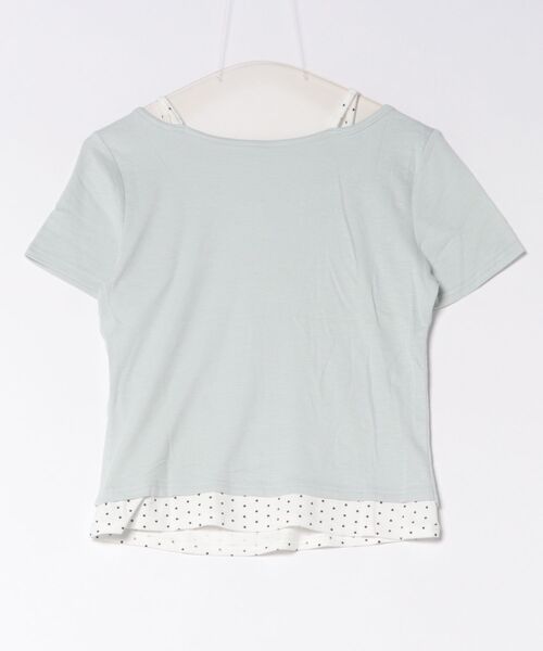 Nia(ニア)の「Nia(ニア)/ドットレイヤード風ヘンリーネックトップス(Tシャツ/カットソー・レディース・グレイッシュブルー/グレー/ホワイト・FREE)」の17枚目の写真