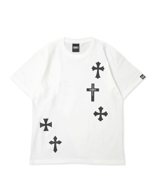 EXAMPLE(エグザンプル)の「EXAMPLE 9CROSS S/S TEE(Tシャツ/カットソー・メンズ・インディゴブルー/ホワイト/ブラック・XXL/XL/L/M)」の6枚目の写真