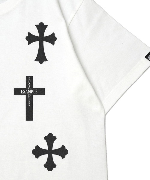 EXAMPLE(エグザンプル)の「EXAMPLE 9CROSS S/S TEE(Tシャツ/カットソー・メンズ・インディゴブルー/ホワイト/ブラック・XXL/XL/L/M)」の8枚目の写真