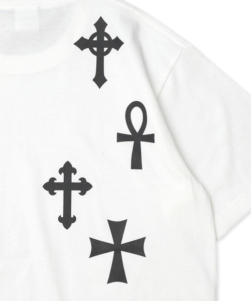 EXAMPLE(エグザンプル)の「EXAMPLE 9CROSS S/S TEE(Tシャツ/カットソー・メンズ・インディゴブルー/ホワイト/ブラック・XXL/XL/L/M)」の9枚目の写真