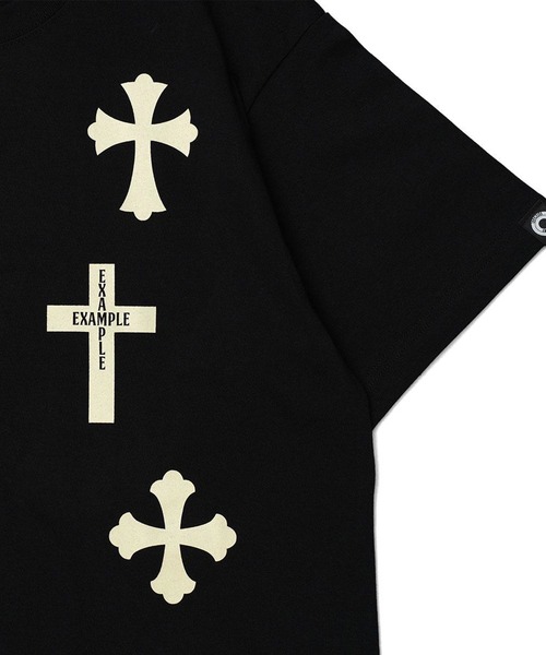 EXAMPLE(エグザンプル)の「EXAMPLE 9CROSS S/S TEE(Tシャツ/カットソー・メンズ・インディゴブルー/ホワイト/ブラック・XXL/XL/L/M)」の13枚目の写真