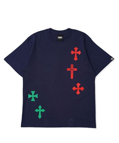 EXAMPLE(エグザンプル)の「EXAMPLE 9CROSS S/S TEE(Tシャツ/カットソー・メンズ・インディゴブルー/ホワイト/ブラック・XXL/XL/L/M)」の16枚目の写真