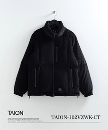 【TAION(タイオン)】〈ユニセックス〉ワーク Wジップ ボリューム コーデュロイ×ダウンジャケット