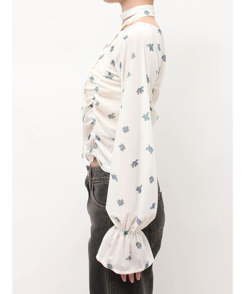 jouetie(ジュエティ)の「パターンシアーベロアトップス(Tシャツ/カットソー・レディース・ブラック/ブラウン/オフホワイト・FREE)」の13枚目の写真