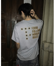 EASY NO EASY（イージーノーイージー）の「スターレタリングクロップTシャツ - グレー（Tシャツ/カットソー）」