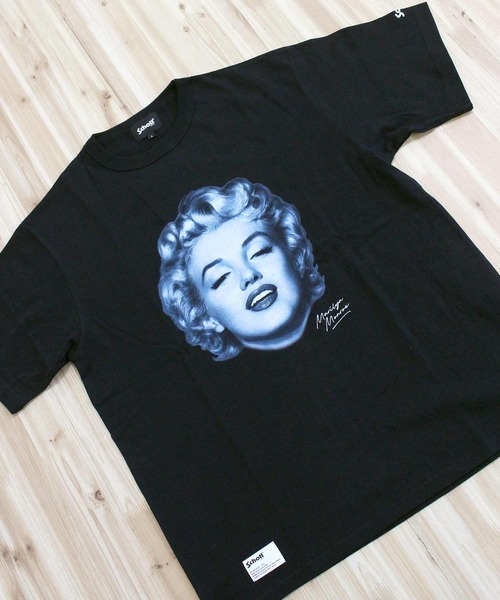 Schott(ショット)の「MARILYN MONROE MONOCHROME T-SHIRT(Tシャツ/カットソー・メンズ・ホワイト/ブラック・M/XXL/XL/L)」の8枚目の写真