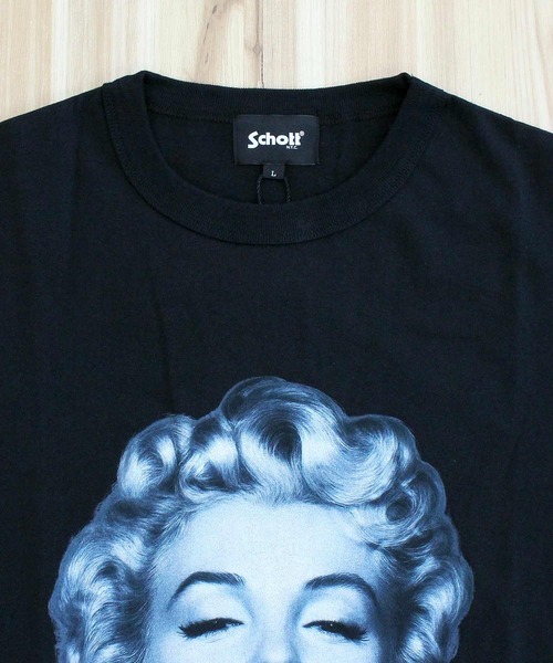Schott(ショット)の「MARILYN MONROE MONOCHROME T-SHIRT(Tシャツ/カットソー・メンズ・ホワイト/ブラック・M/XXL/XL/L)」の9枚目の写真