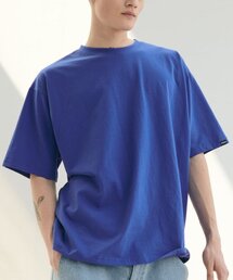 ポップカラーシルケットコットンTシャツ_DEEP LAVENDER